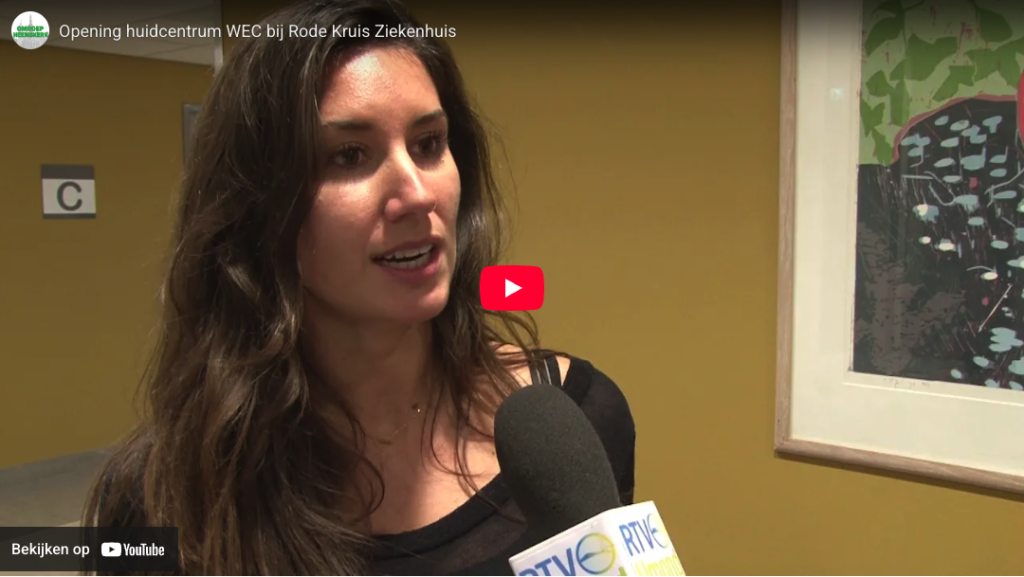Opening huidcentrum WEC bij Rode Kruis Ziekenhuis. Bekijken op YouTube.